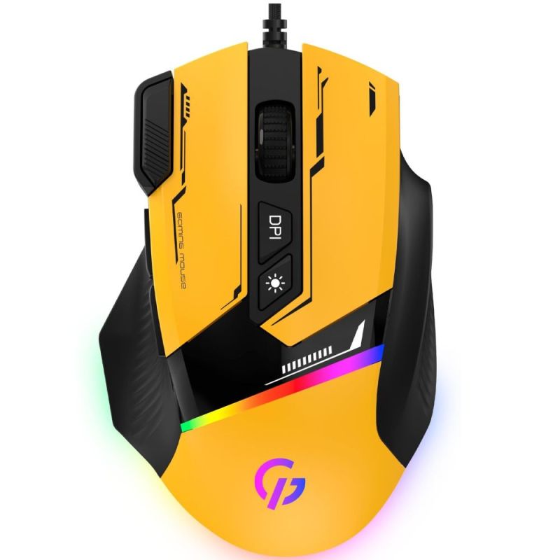 Миша GamePro GM300BL Yellow-Black (GM300Y)