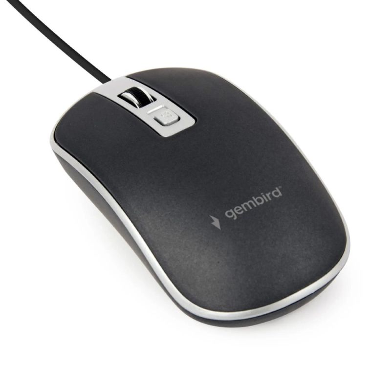 Миша Gembird Black/Silver (MUS-4B-06-BS)