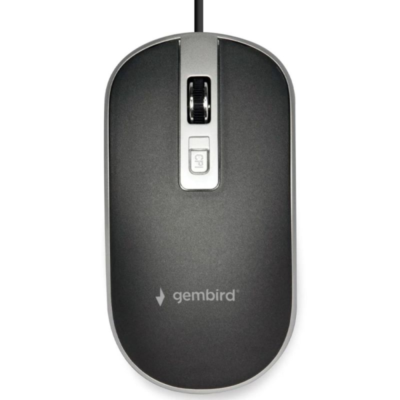 Миша Gembird Black/Silver (MUS-4B-06-BS)