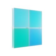 Комплект панелей Nanoleaf Blocks Small Squares Add-On Kit с поддержкой HomeKit и Matter, 4 шт. (N8100E00-4SS)