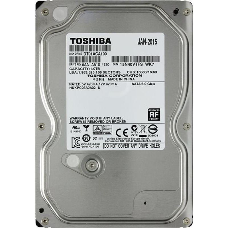 Накопичувач HDD SATA 1.0TB Toshiba7200rpm 32MB (DT01ACA100)_Refurbished (DT01ACA100_Refurbished)