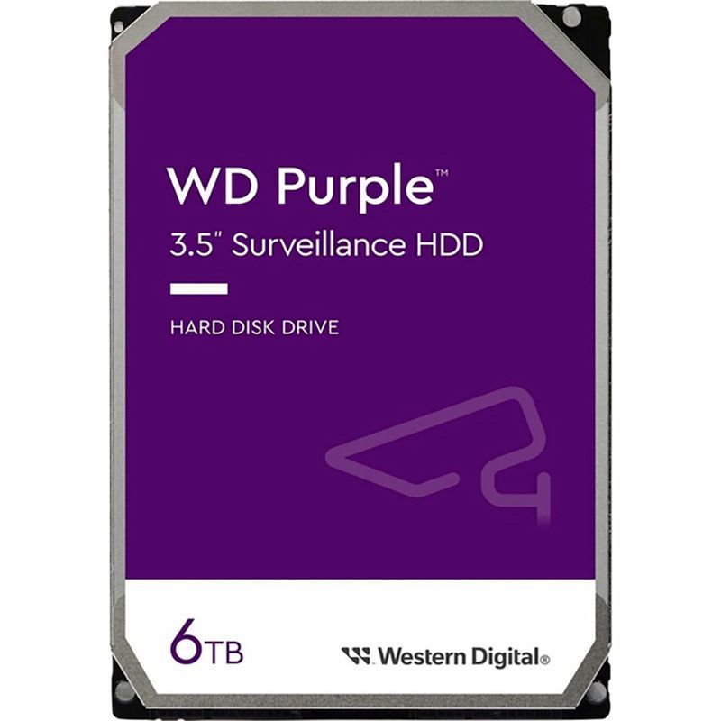Накопитель HDD SATA 6.0TB WD Purple 5400rpm 256MB (WD64PURZ)