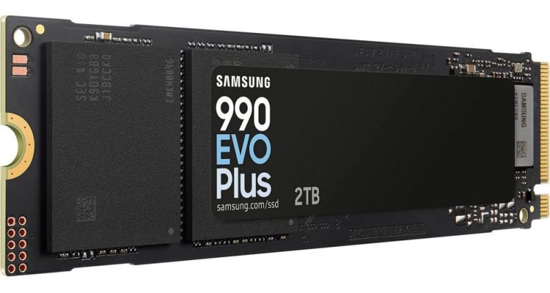 Накопитель SSD  2ТB Samsung 990 EVO Plus M.2 2280 PCIe 5.0 x2 NVMe V-NAND TLC (MZ-V9S2T0BW)