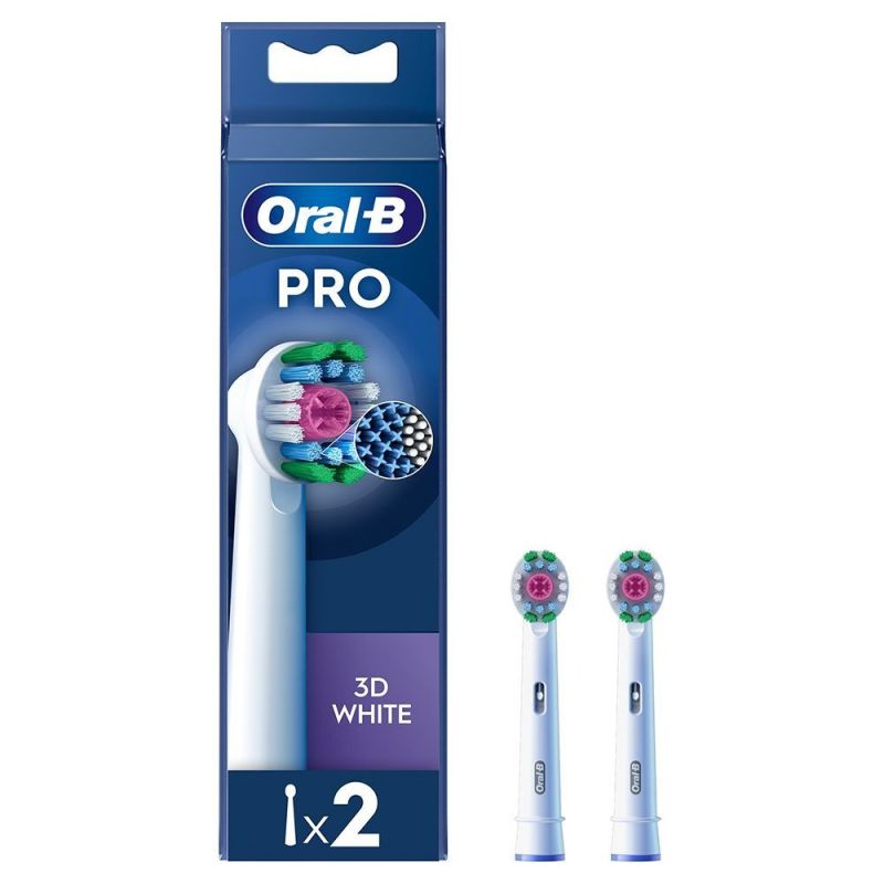 Насадка для зубной электрощетки Braun Oral-B Pro 3D White EB18pRX (2 шт.) (Oral-B Pro 3D White EB18pRX (2))