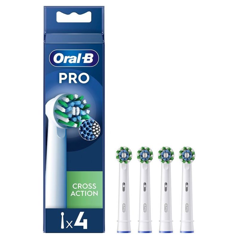 Насадка для зубної електрощітки Braun Oral-B Pro Cross Action EB50RX (4 шт.) (Oral-B Pro Cross Action EB50RX (4))