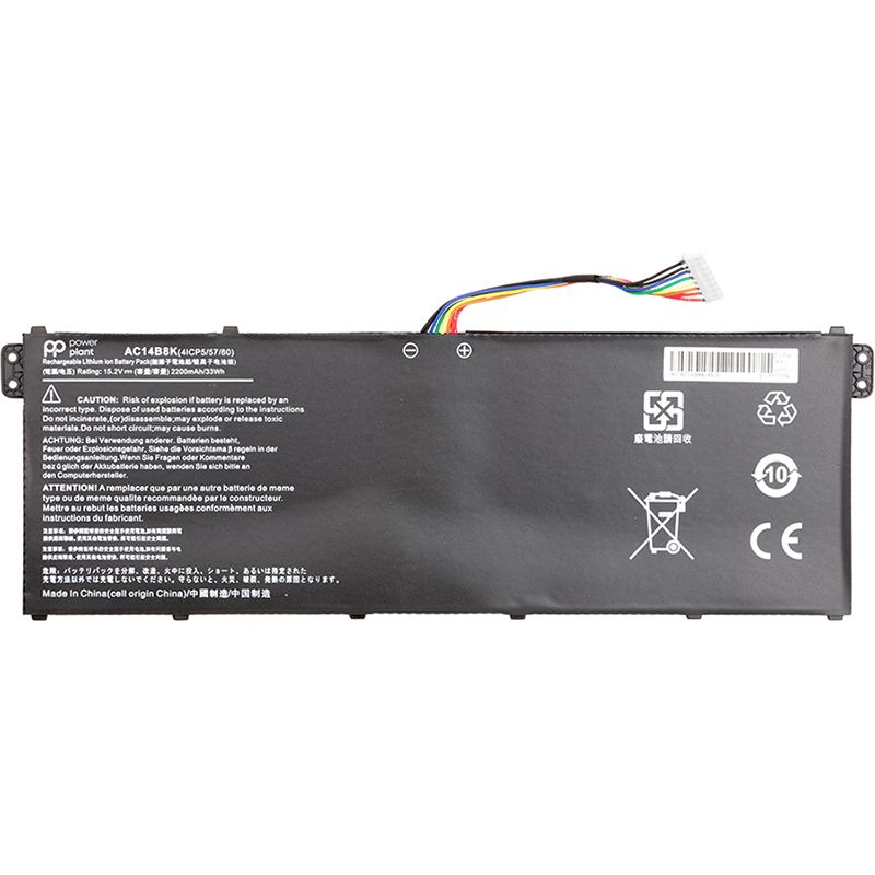 Акумулятор PowerPlant для ноутбуків ACER Aspire E15 ES1-512 Series (AC14B8K) 15.2V 2200mAh (NB410460)