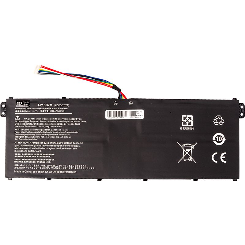 Акумулятор PowerPlant для ноутбуків ACER Swift 3 (AP18C7M) 15.4V 3200mAh (NB410750)