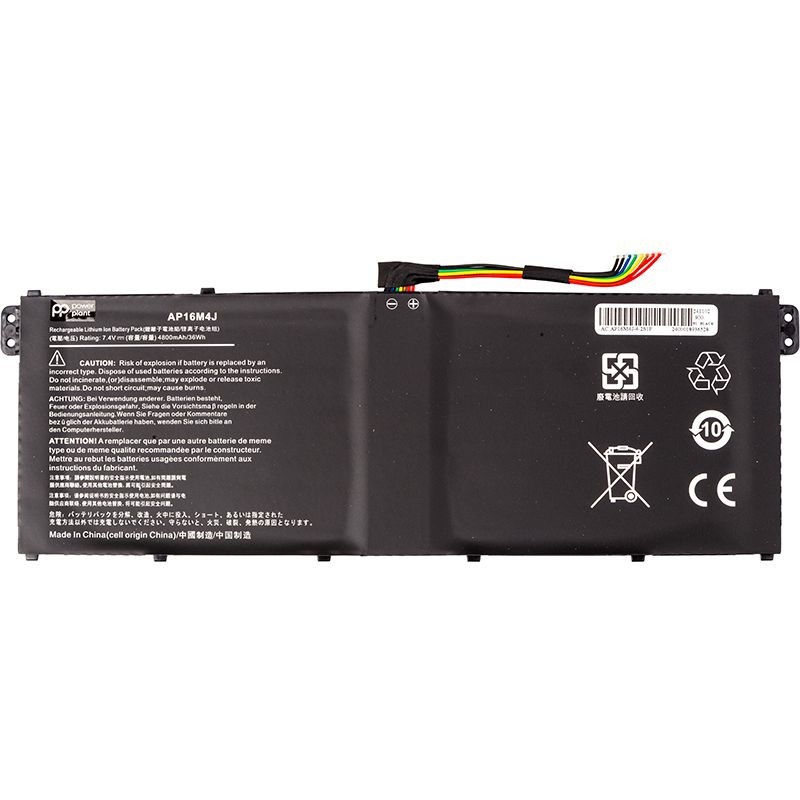 Акумулятор PowerPlant для ноутбуків ACER Aspire 3 A314-33 (AP16M4J) 7.4V 4800mAh (NB410767)