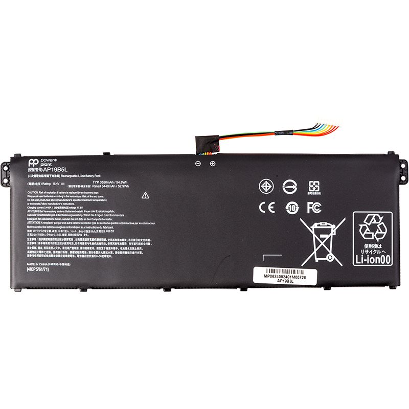 Аккумулятор PowerPlant для ноутбуков ACER Aspire 5 A514-54 (AP19B5L) 15.4V 3550mAh