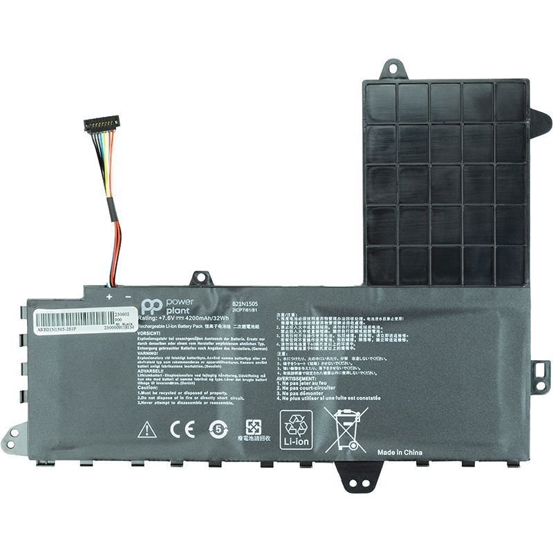 Акумулятор PowerPlant для ноутбуків ASUS EeeBook E402M (B21N1505) 7.6V 4200mAh (NB431021)