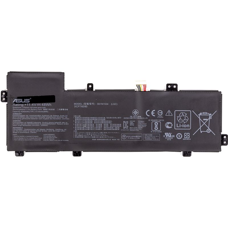 Акумулятор PowerPlant для ноутбуків ASUS Zenbook UX510 (B31N1534) 11.4V 4240mAh (NB431571)