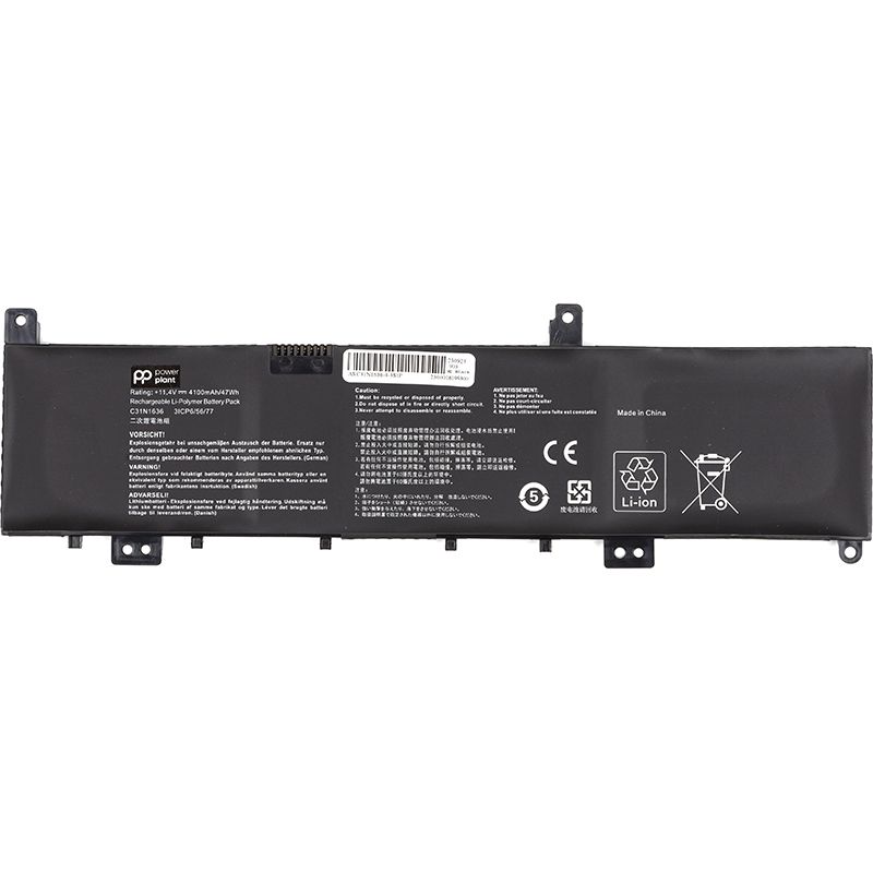 Акумулятор PowerPlant для ноутбуків ASUS N580VN (C31N1636) 11.4V 4100mAh (NB431762)
