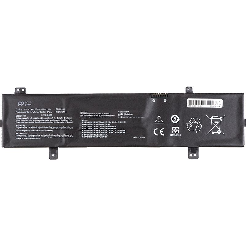 Аккумулятор PowerPlant для ноутбуков ASUS VivoBook 15 X505BA (B31N1631) 11.4V 3600mAh