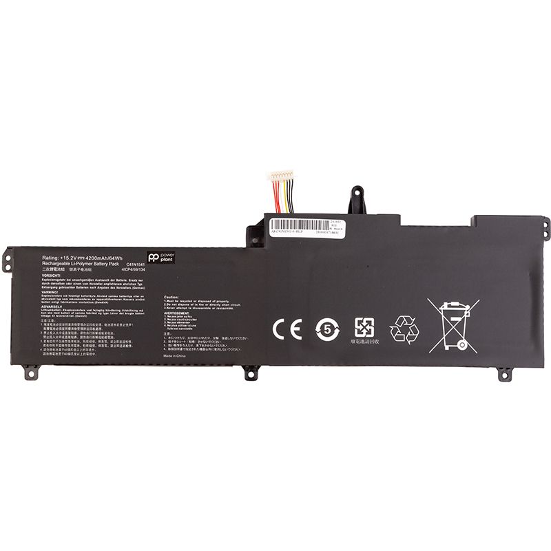 Аккумулятор PowerPlant для ноутбуков ASUS ROG Strix GL702V (C41N1541) 15.2V 4200mAh