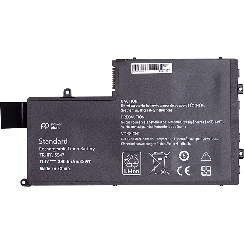 Акумулятор PowerPlant для ноутбуків DELL Inspiron 15 5547 (TRHFF) 11.1V 3800mAh (NB441419)