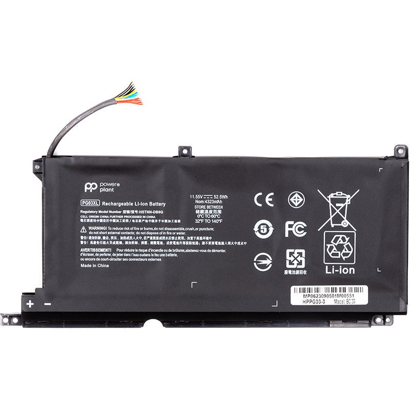 Аккумулятор PowerPlant для ноутбуков HP Pavilion Gaming 15-DK Series (PG03XL) 11.4V 4150mAh