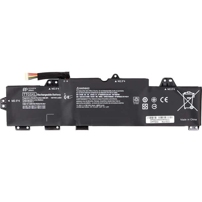 Акумулятор PowerPlant для ноутбуків HP EliteBook 850 G5 (TT03XL) 11.55V 4850mAh (NB462131)