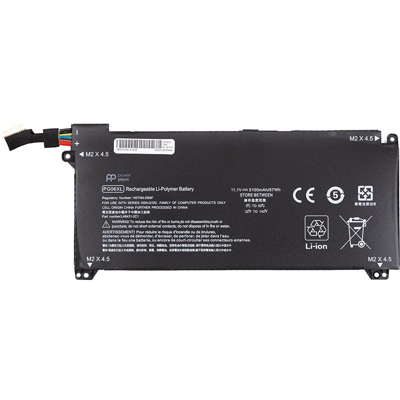 Аккумулятор PowerPlant для ноутбуков HP Omen 5 Air 15-dh0006TX (PG06XL) 11.1V 5100mAh