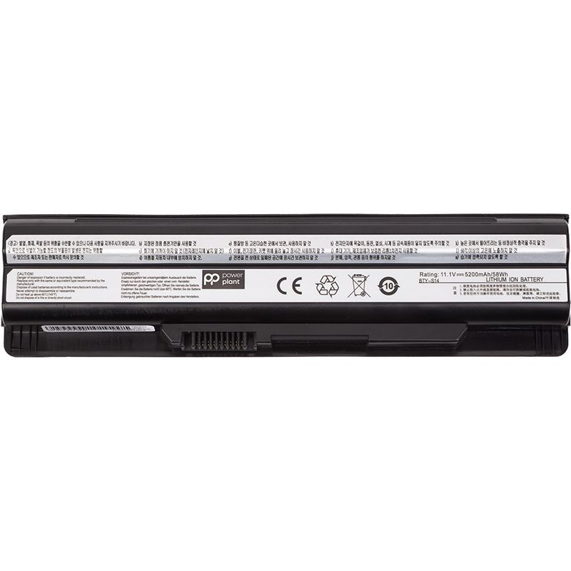 Аккумулятор PowerPlant для ноутбуков MSI GE60 Series (BTY-S14, MIGE60LH) 11.1V 5200mAh
