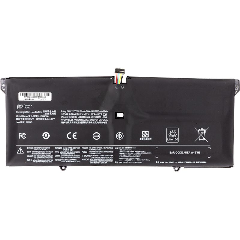 Аккумулятор PowerPlant для ноутбуков LENOVO Yoga 920 (L16M4P60) 7.68V 8860mAh