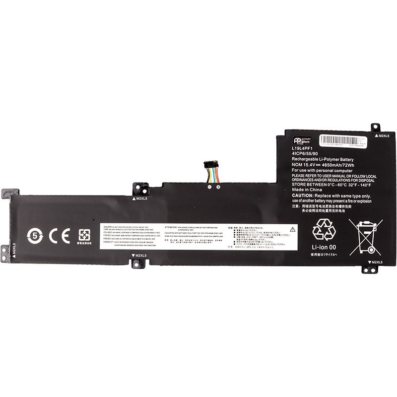 Аккумулятор PowerPlant для ноутбуков LENOVO Ideapad 5-15 (L19L4PF1) 15.4V 4650mAh