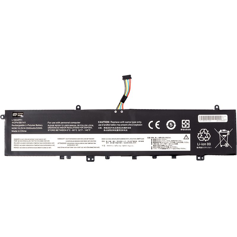 Аккумулятор PowerPlant для ноутбуков LENOVO Yoga 9-15IMH5 (L18D4PF1) 15.2V 3500mAh