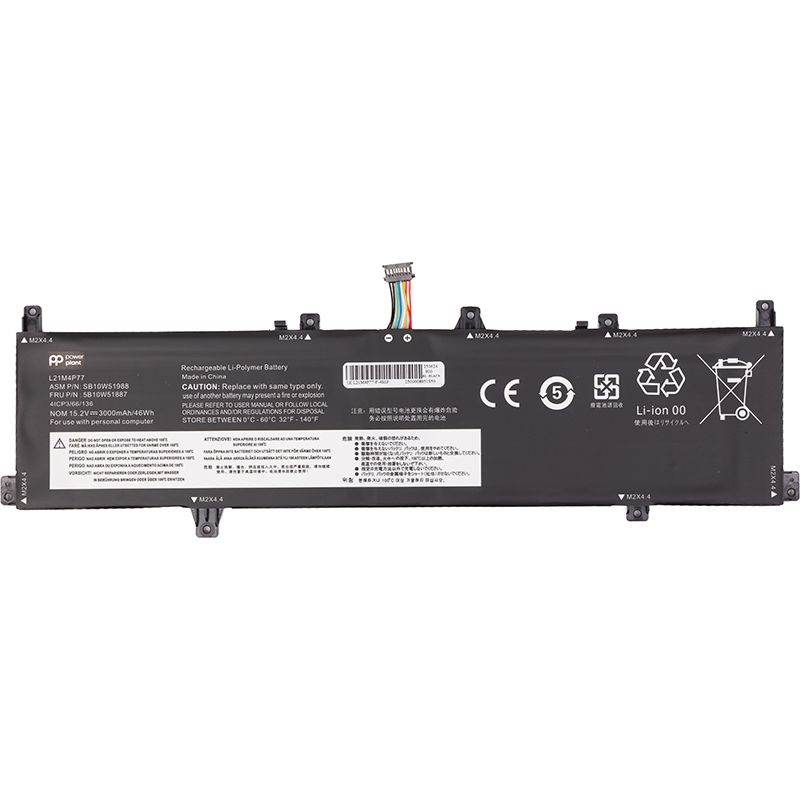 Акумулятор PowerPlant для ноутбуків LENOVO ThinkPad Z16 1st Gen (2022) (L21M4P77) 15.2V 3000mAh (NB482733)
