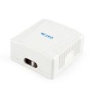 Розетка Cablexpert 2хRJ-45, Cat5Е, зовнішня, біла (NCAC-2F5E-01)
