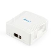 Розетка Cablexpert 2хRJ-45, Cat5Е, зовнішня, біла (NCAC-2F5E-01)
