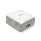 Розетка Cablexpert RJ-45, Cat6, зовнішня, біла (NCAC-2F6-01)