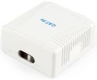 Розетка Cablexpert 2хRJ-45, Cat5Е, зовнішня, біла (NCAC-2U5E-01)