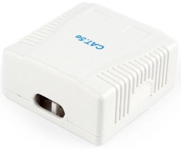 Розетка Cablexpert 2хRJ-45, Cat5Е, зовнішня, біла (NCAC-2U5E-01)