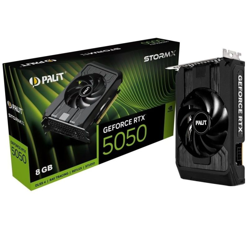 Видеокарта GF RTX 5050 8GB GDDR6 StormX Palit (NE65050019P1-GB2070F)