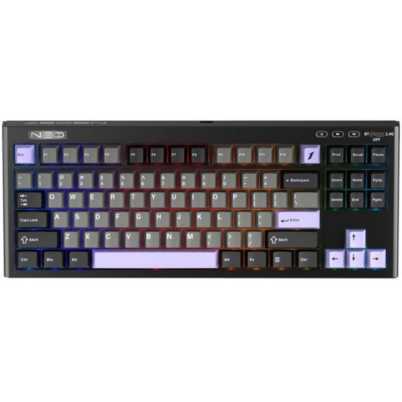 Клавіатура бездротова 1stPlayer NEO87 Wireless Midnight Violet (NEO87-MV-TLD)