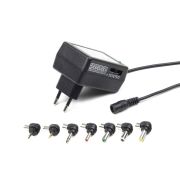 Сетевое зарядное устройство EnerGenie (1USBx1A) Black + универсальный кабель (EG-MC-008)