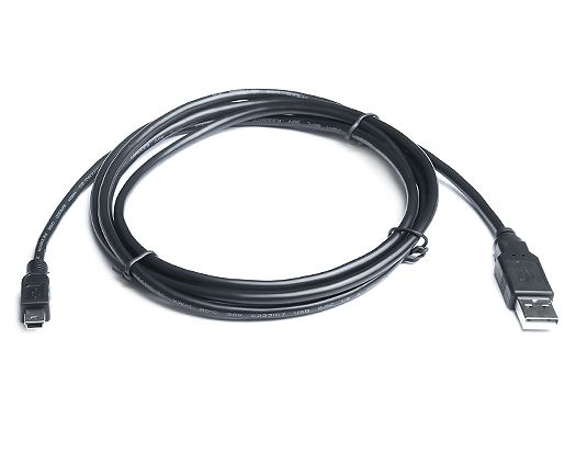 Кабель REAL-EL USB - mini USB V 2.0 (M/M), 1.8 м, черный (EL123500006)