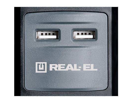 Фільтр живлення REAL-EL RS-3 USB Charge  (EL122500001)