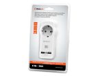 Мережевий зарядний пристрій з розеткою REAL-EL CS-30 (2USB, 3.1A) White (EL123160007)