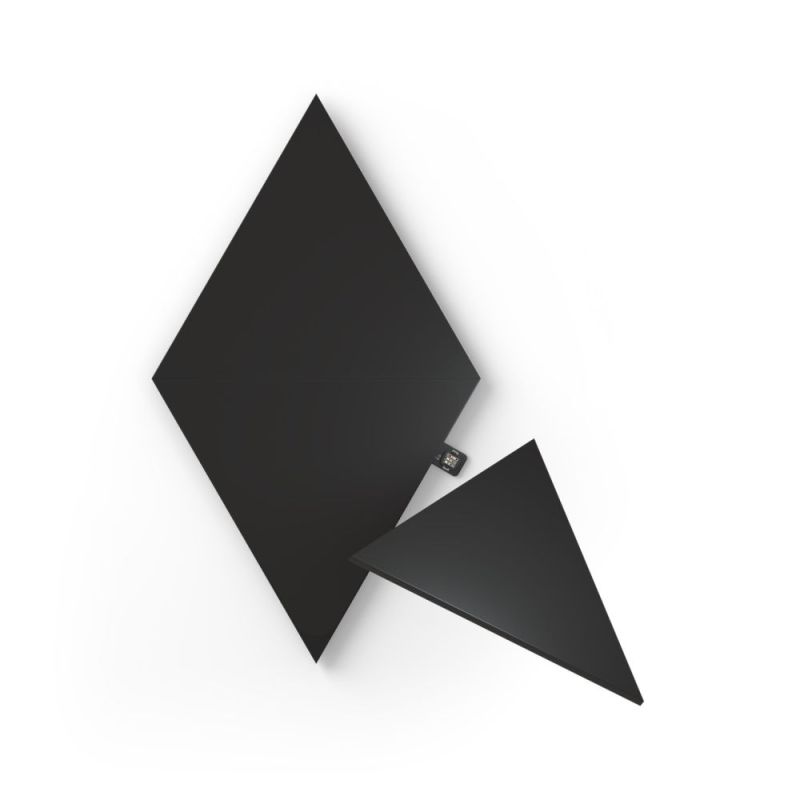 Дополнительные панели Nanoleaf Shapes Ultra Black Triangles Expansion Pack, Apple HomeKit, 3 шт. (NL47-0101TW-3PK)