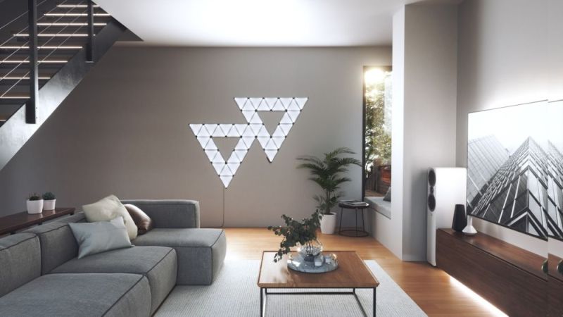Дополнительные панели Nanoleaf Shapes Ultra Black Triangles Expansion Pack, Apple HomeKit, 3 шт. (NL47-0101TW-3PK)