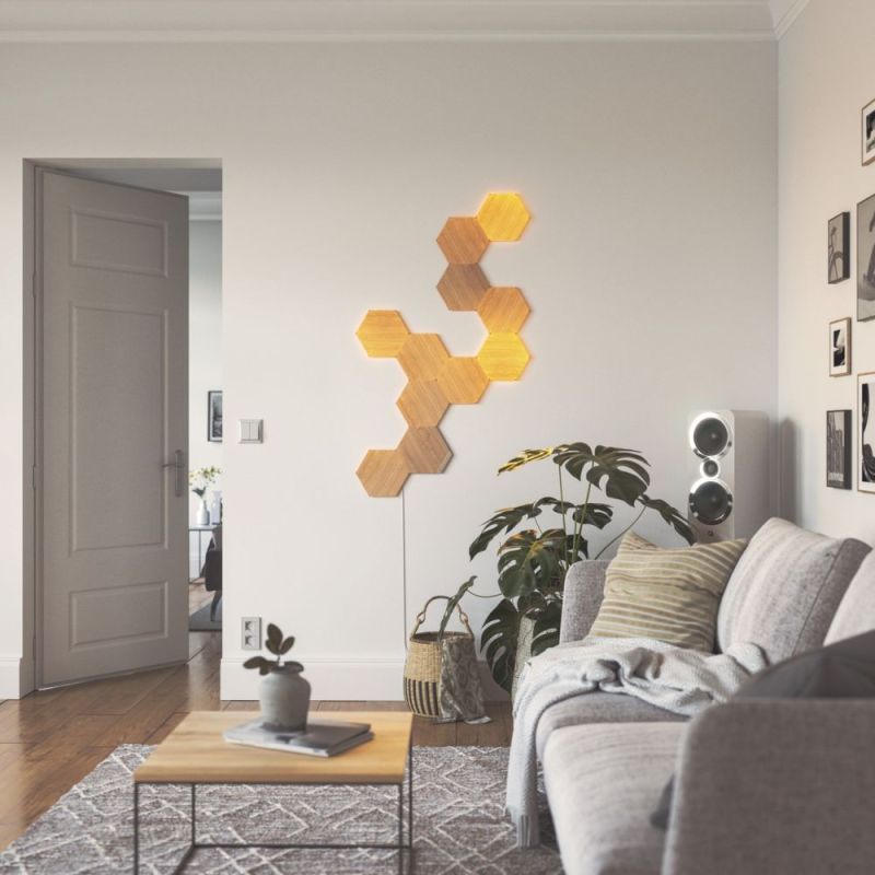 Дополнительные панели Nanoleaf Elements - Hexagons Expansion Pack Apple HomeKit, 3 шт. (NL52-E-0001HB-3PK)