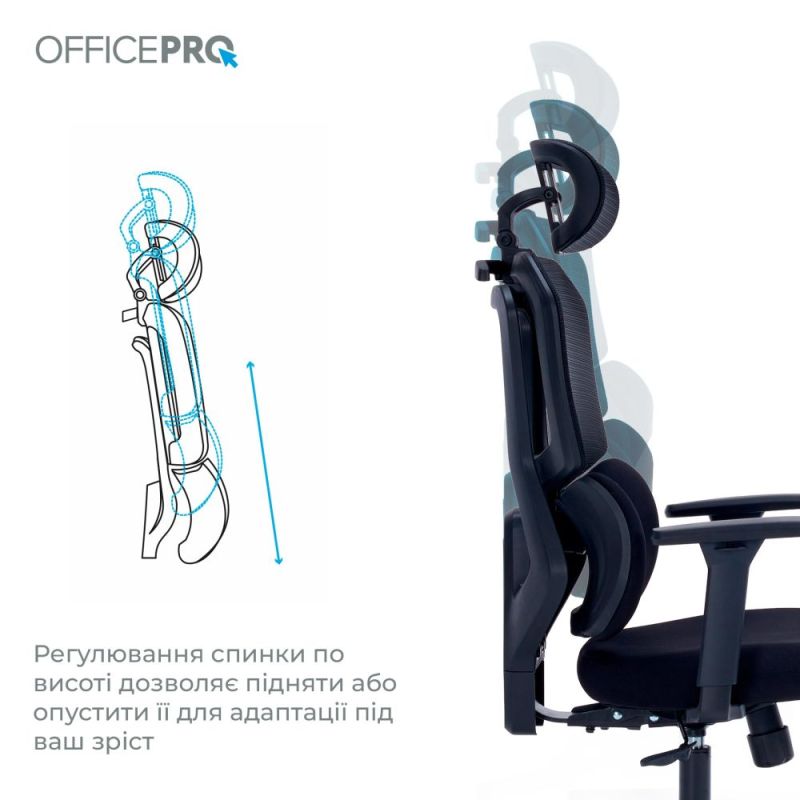 Кресло офисное OfficePro Unity Black (OC510B)