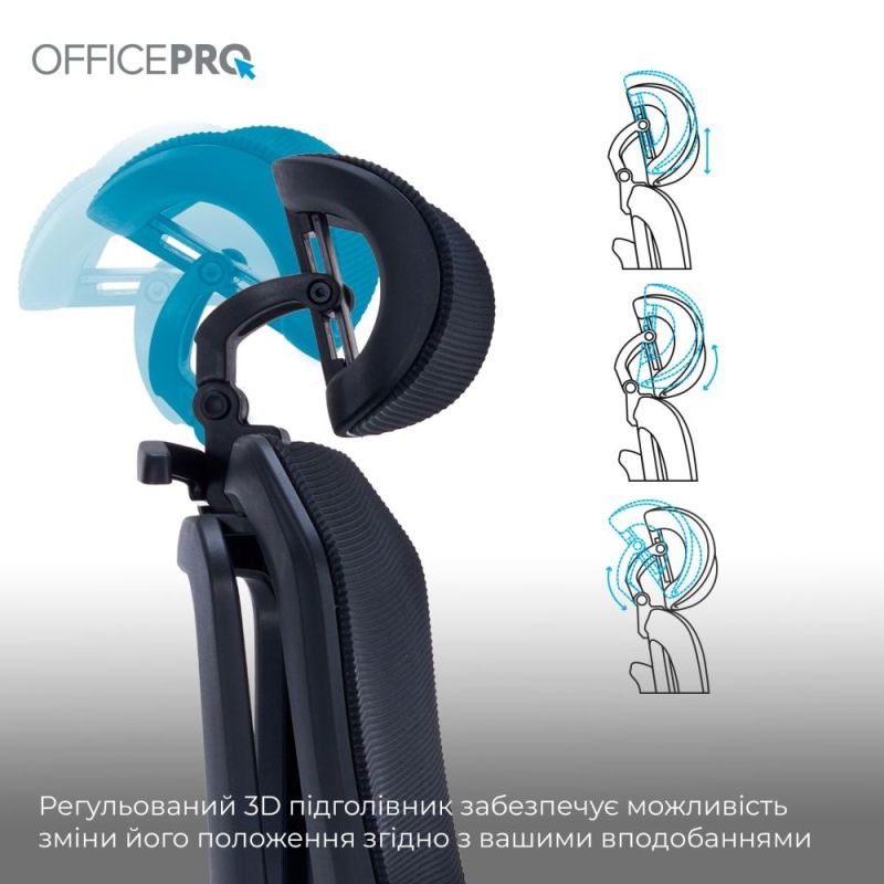 Кресло офисное OfficePro Unity Black (OC510B)