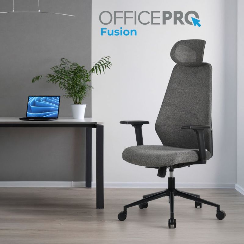 Крісло офісне OfficePro Fusion Gray (OC577G)