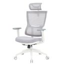 Крісло офісне OfficePro Elegant White/Light Gray (OC600-W-LG-LG)
