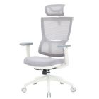 Кресло офисное OfficePro Elegant White/Light Gray (OC600-W-LG-LG)