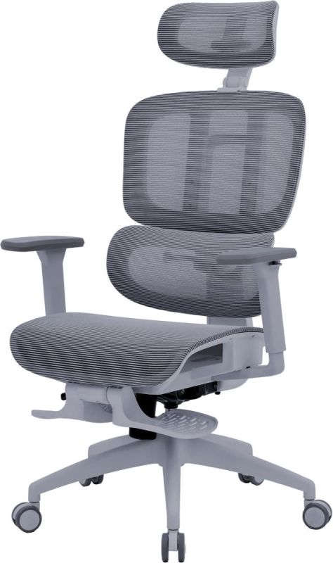 Кресло офисное Officepro Skyline Footrest Gray/Dark Gray (OC750-G-DG-DG)