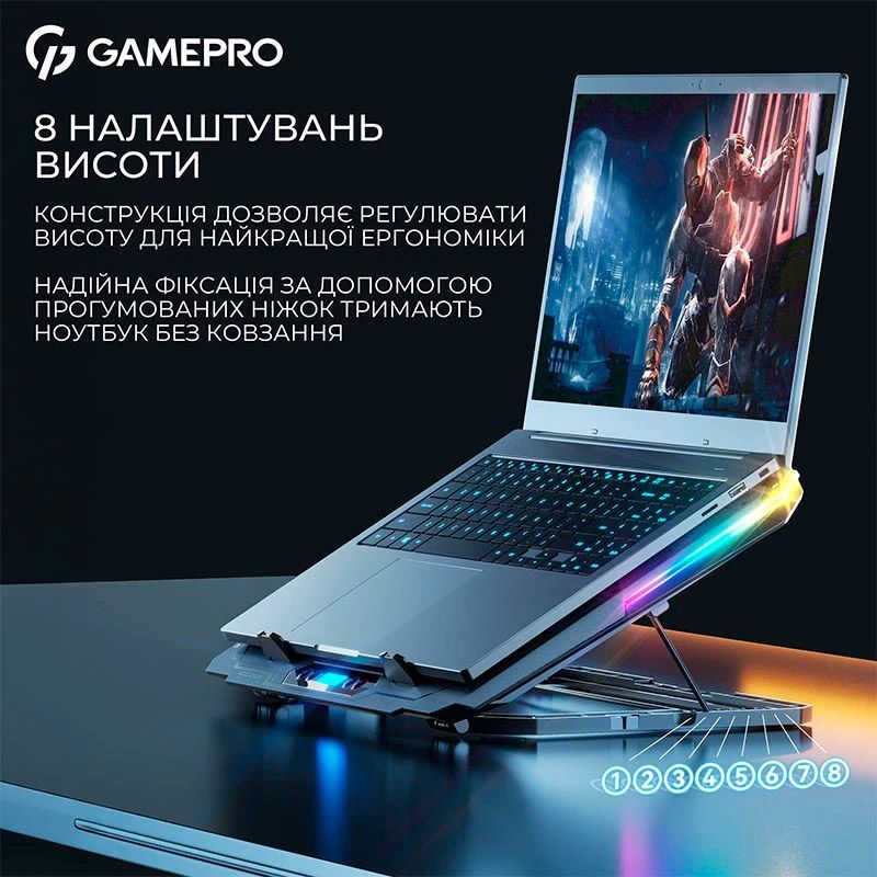 Охолоджуюча підставка для ноутбука GamePro (CP1040)