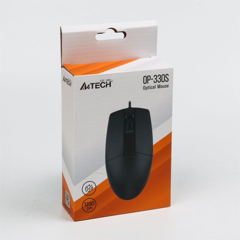 Мышь A4Tech OP-330S Black (OP-330S USB (Black))
