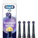 Насадка для зубної електрощітки Braun Oral-B iO RB WB Radiant White Black (4 шт) (Oral-B iO RB WB Radiant White Чорні (4))